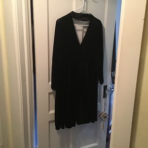 Black velvet dress